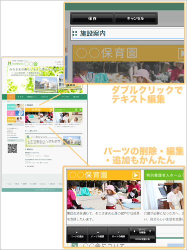 ホームページを見たまま簡単編集 見たままホームページを更新